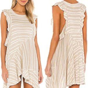 FREE PEOPLE Between The Lines Striped Tunic Dress